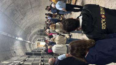 Besichtigung eines Abschnitts des ehemaligen Regierungsbunkers